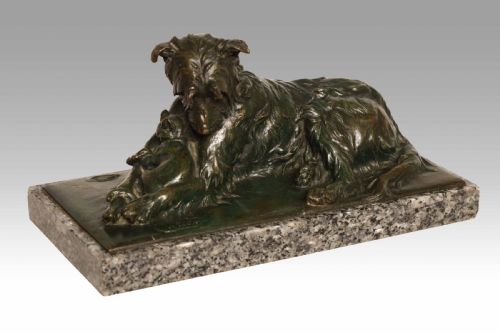 charles paillet 18711937 a fine patinated french bronze sculpture - CATEGORY: ANTIQUE SCULPTURES - DATED 19TH CENTURY