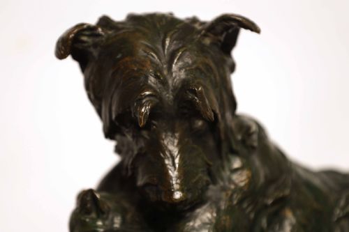 CHARLES PAILLET 18711937 A FINE PATINATED FRENCH BRONZE SCULPTURE - ADDITIONAL PHOTO 1