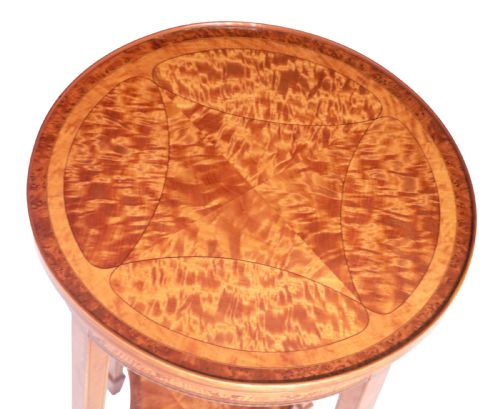 THE QUALITY EDWARDIAN SATINWOOD INLAID SIDE TABLE - ADDITIONAL PHOTO 2
