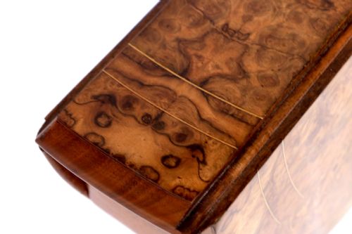 AN FINE VICTORIAN BURR WALNUT CABRIOLE LEG BABY SUTHERLAND TABLE - ADDITIONAL PHOTO 3