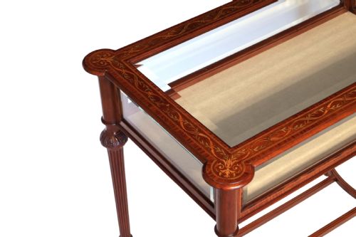 A FINE QUALITY VICTORIAN INLAID MAHOGANY BIJOUTERIE TABLE - ADDITIONAL PHOTO 1