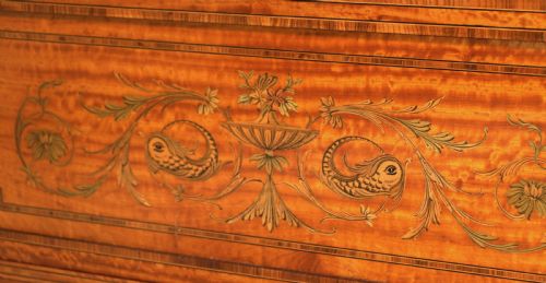 A FINE VICTORIAN SATINWOOD INLAID DISPLAY CABINET BY MAPLE CO - ADDITIONAL PHOTO 2