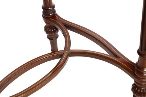 AN ELEGANT VICTORIAN MAHOGANY KIDNEY SHAPED SIDE TABLE - ADDITIONAL PHOTO 3