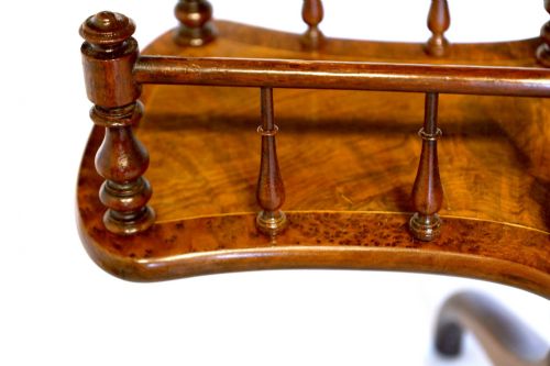 A FINE LATE VICTORIAN INLAID WALNUT REVOLVING LIBRARY TABLE - ADDITIONAL PHOTO 4