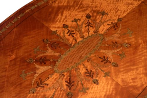 THE QUALITY EDWARDIAN SATINWOOD INLAID SIDE TABLE - ADDITIONAL PHOTO 5