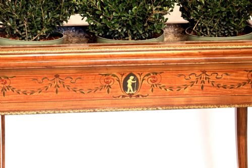 A FINE EDWARDIAN ORMOLU MOUNTED INLAID SATINWOOD JARDINIRE - ADDITIONAL PHOTO 1