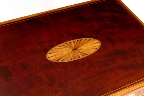 A FINE AND RARE VICTORIAN INLAID MAHOGANY WALNUT WELLINGTON CHEST - ADDITIONAL PHOTO 2