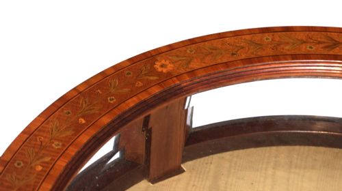 A FINE VICTORIAN MAHOGANY INLAID CIRCULAR BIJOUTERIE TABLE - ADDITIONAL PHOTO 3