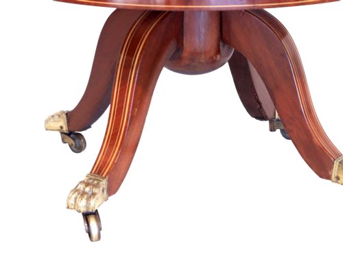 A FINE EDWARDIAN BURR WALNUT INLAID REVOLVING LIBRARY BOOKCASE - ADDITIONAL PHOTO 2