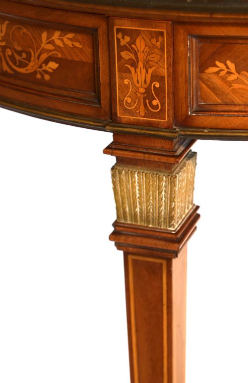 A FINE VICTORIAN MAHOGANY DEMI LUNE DRESSING TABLE - ADDITIONAL PHOTO 5