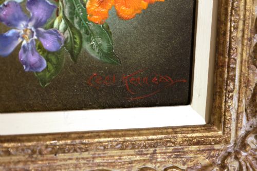 CECIL KENNEDY 1905 1997 A PAIR OF FLORAL STILL LIFE PAINTINGS - ADDITIONAL PHOTO 1