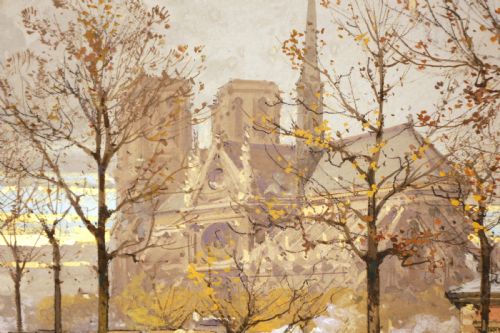 EUGNE GALIENLALOUE 1854 1941 GOUACHE ON PAPER - ADDITIONAL PHOTO 6