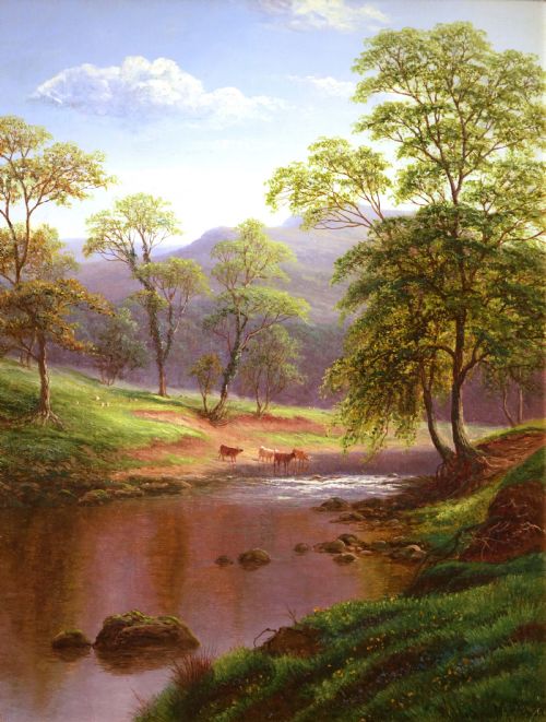 WILLIAM MELLOR 1851 1931 OIL ON CANVAS - ADDITIONAL PHOTO 5