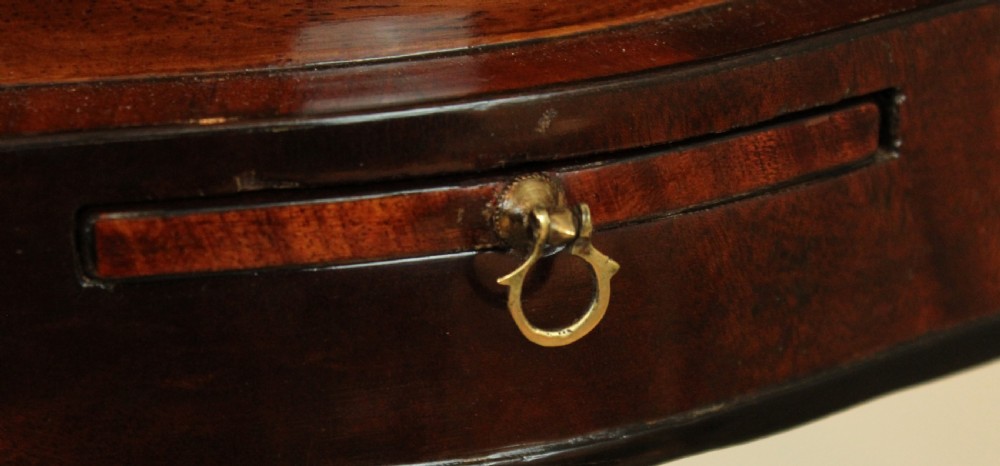An Attractive Fine Edwardian mahogany inlaid kettle stand. View III