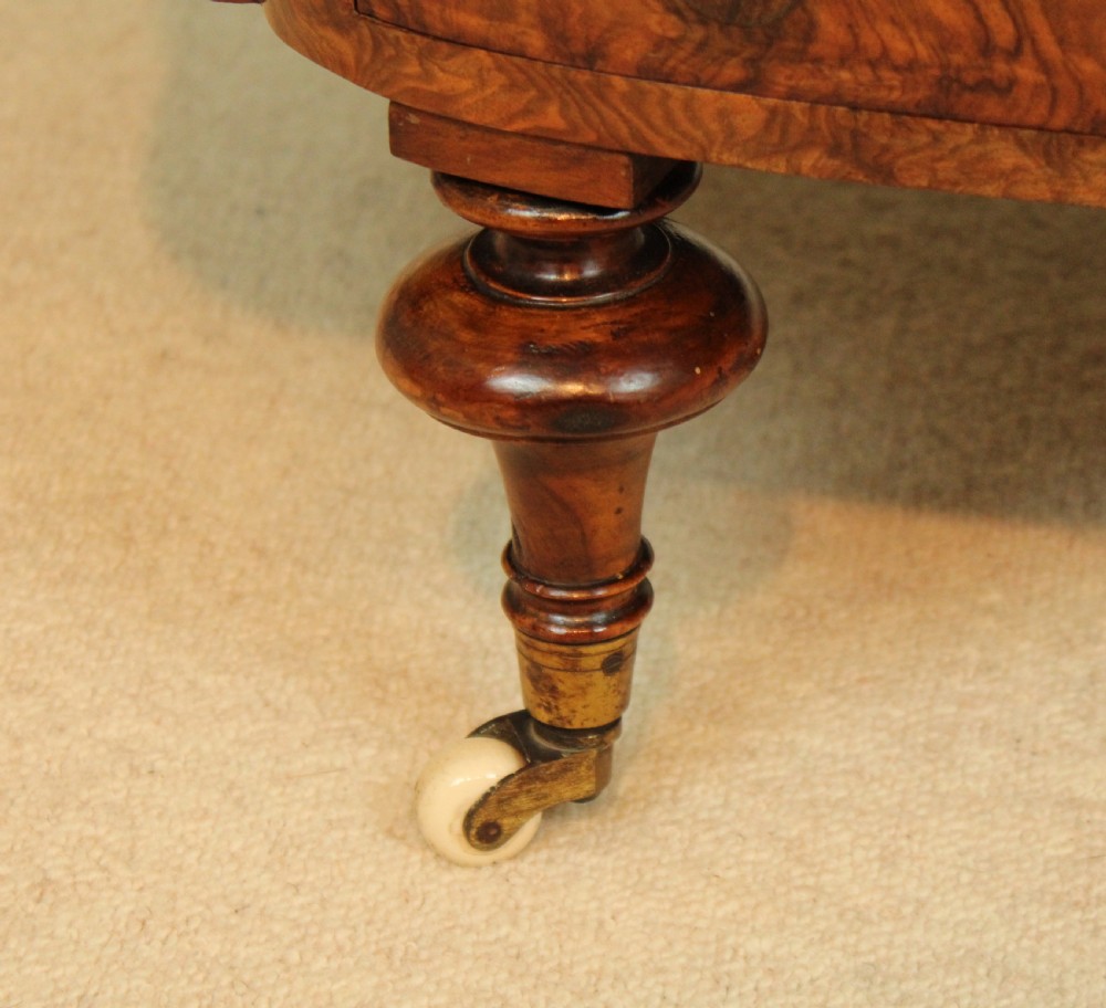 A Beautiful Victorian Burr Walnut Oval Canterbury. View V