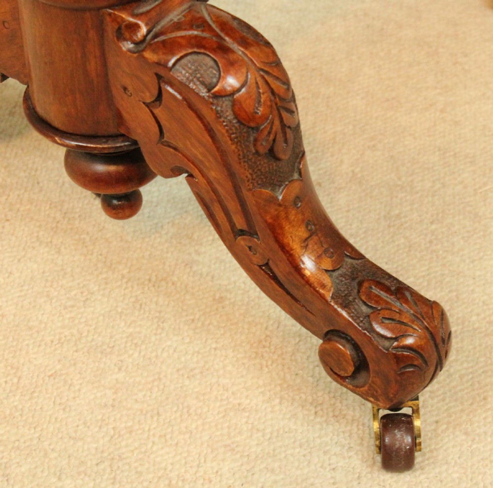An Exquisite Victorian Burr Walnut Cabriole Leg Baby Sutherland Table View III
