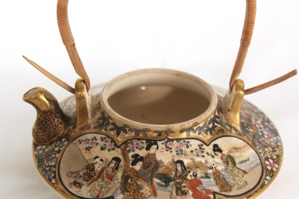 A Good Japanese Meiji Period Satsuma Kettle View III