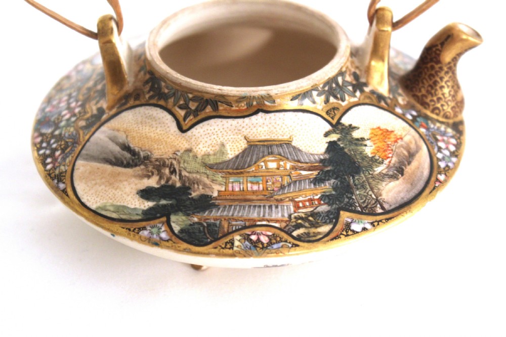 A Good Japanese Meiji Period Satsuma Kettle View IV