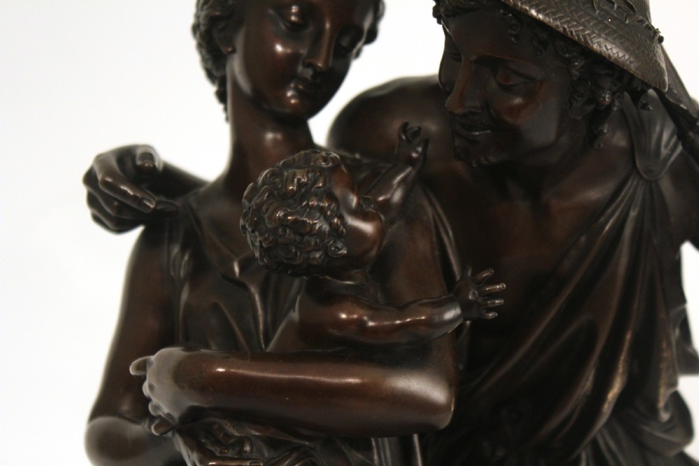 Henri Etienne Dumaige (1830-1888) A Good Late 19th C French Large Bronze 