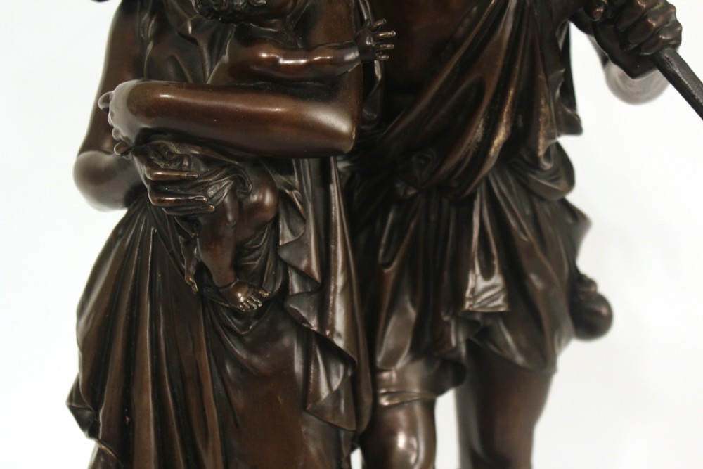 Henri Etienne Dumaige (1830-1888) A Good Late 19th C French Large Bronze 