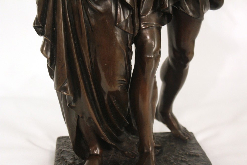 Henri Etienne Dumaige (1830-1888) A Good Late 19th C French Large Bronze 