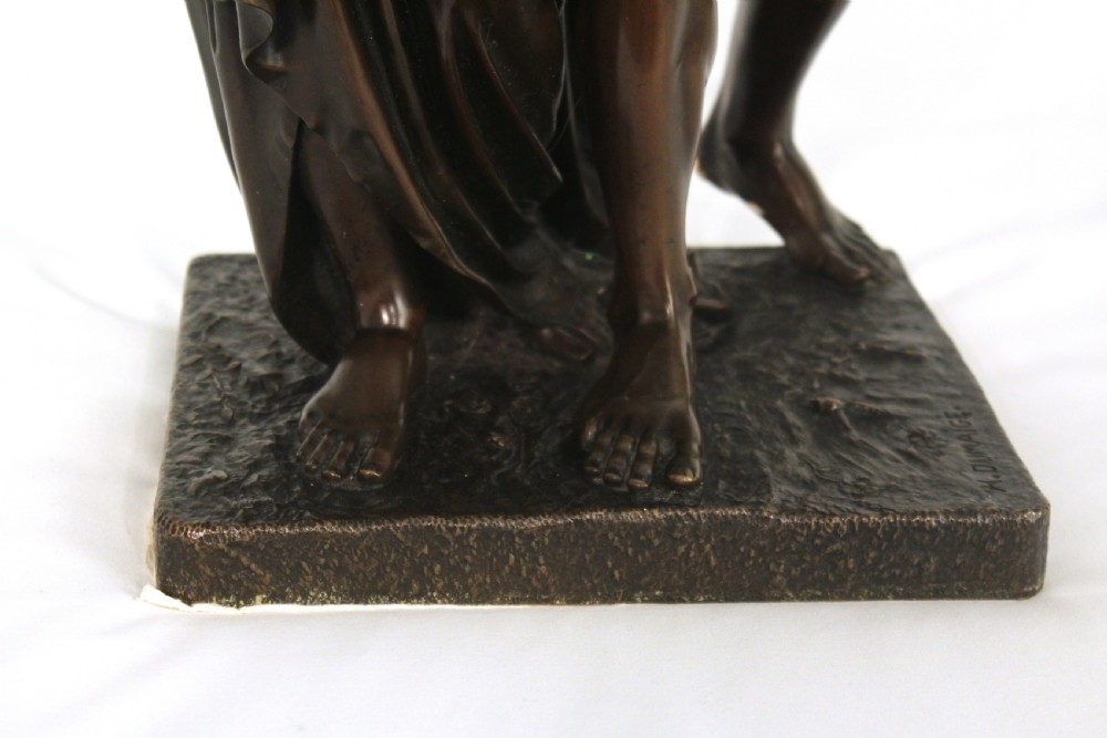 Henri Etienne Dumaige (1830-1888) A Good Late 19th C French Large Bronze 