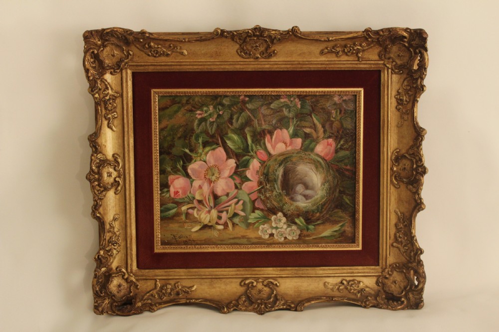 Thomas Collins 1893 (1857-1893) A Good Pair of Still life Oil Paintings on Canvas