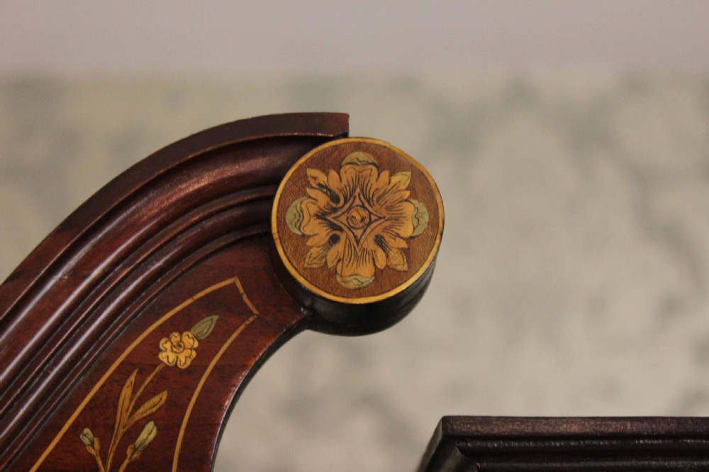 The Quality Late Victorian Mahogany Inlaid Display Cabinet View IV
