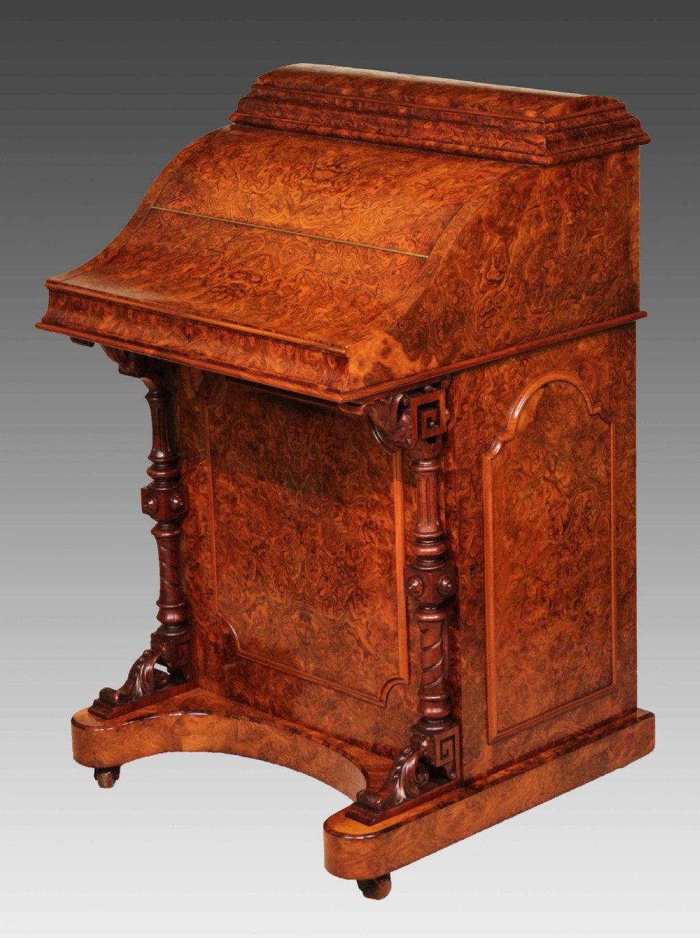 A Fine Burr Walnut Victorian Piano top 