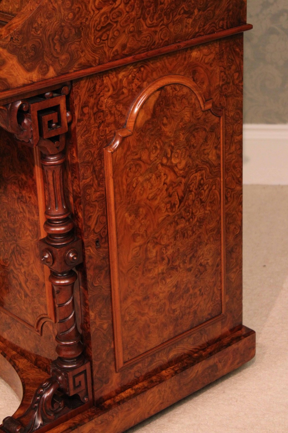 A Fine Burr Walnut Victorian Piano top 
