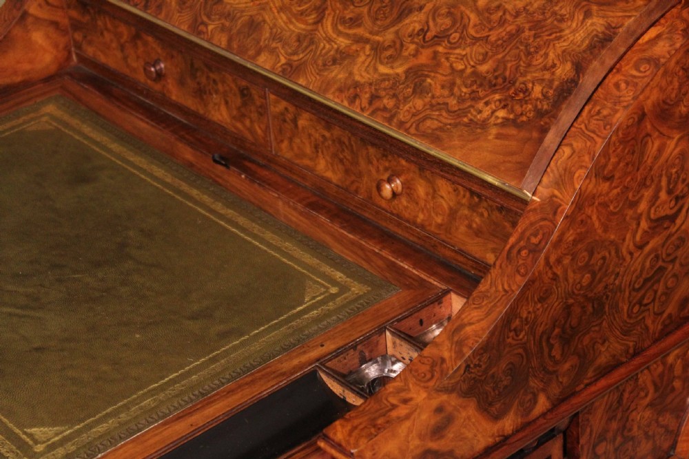 A Fine Burr Walnut Victorian Piano top 