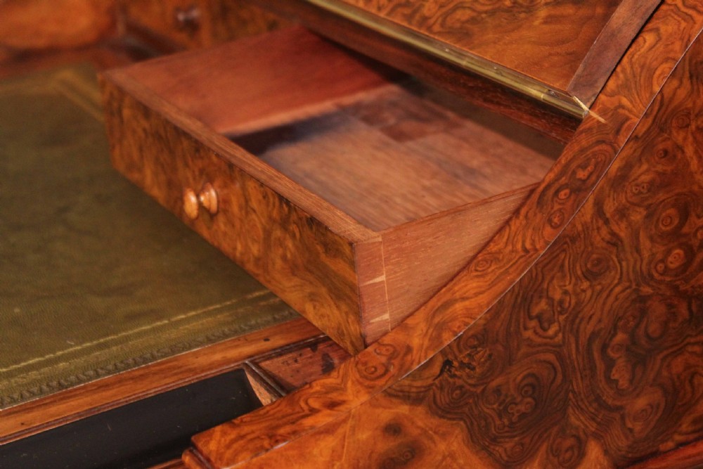 A Fine Burr Walnut Victorian Piano top 