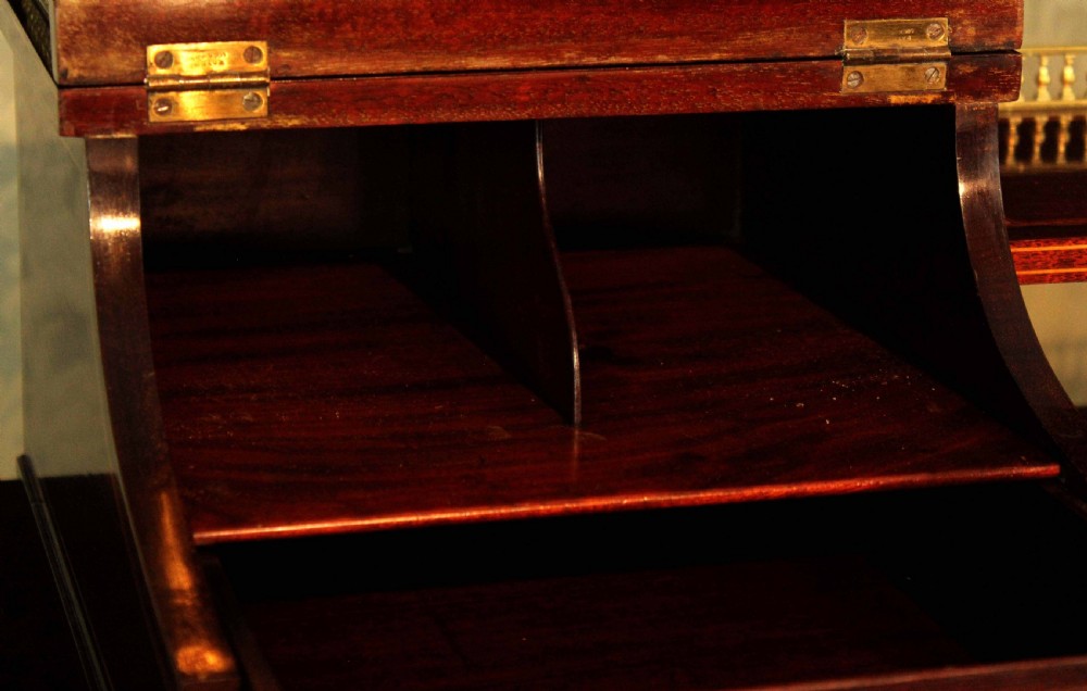 An Outstanding Late Victorian Mahogany Inlaid Carleton House Style Desk by Edwards & Roberts View VIII