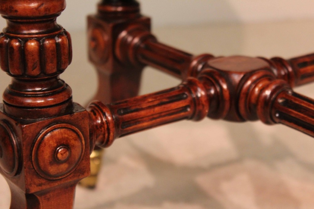 A Fine Quality Victorian Burr-Walnut Inlaid Octagonal Table View VIII