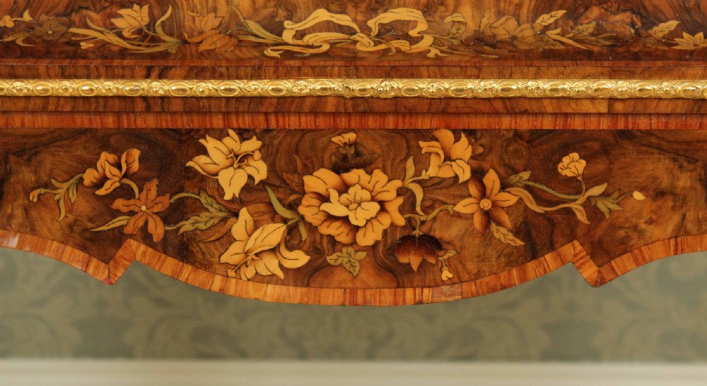 An Exceptional Victorian Burr Walnut Inlaid and Ormolu Mounted Jardinière View III