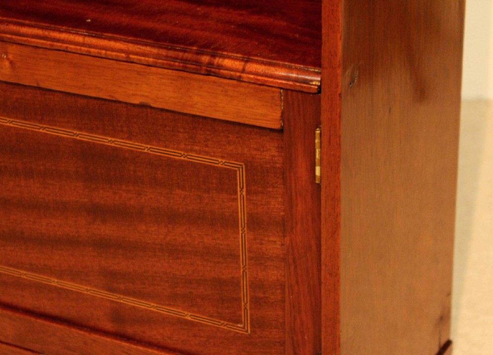 A Quality Edwardian Mahogany Inlaid Magazine Rack View III