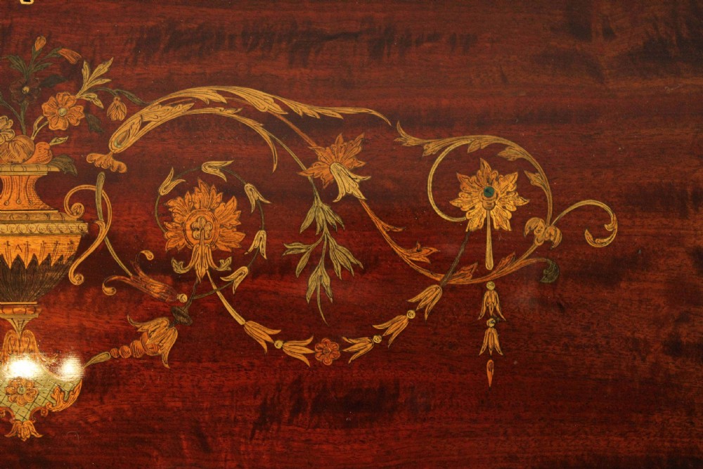 A Beautiful Late Victorian Mahogany cylinder desk by Maple & Co. View IX
