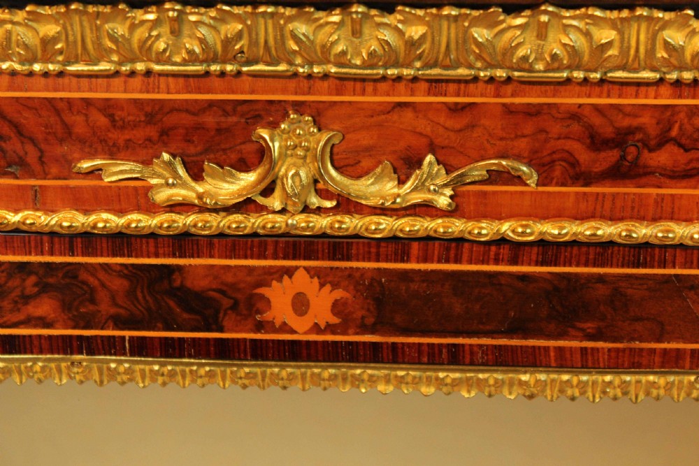 A Pair of Lovely Exhibition Quality Victorian Burr Walnut inlaid Pier Cabinets by Wilkinson & Sons. View XI
