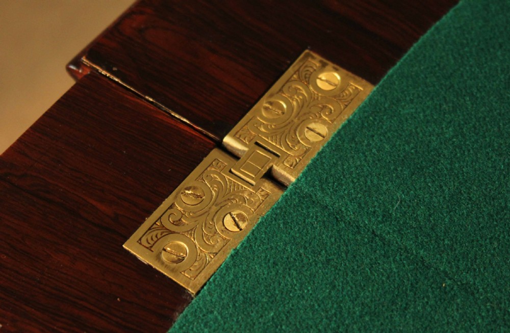 A Late Victorian Rosewood Inlaid Card Table View X