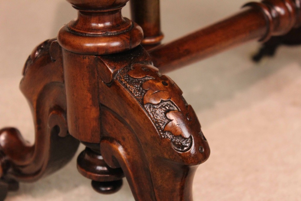 A Fine Quality Burr Walnut Inlaid Baby Sutherland Table. View III