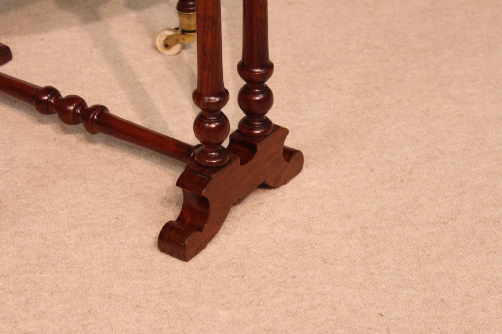 A Fine Victorian Burr Walnut Baby Sutherland Table With A Kingwood Cross Banded Edge View VI