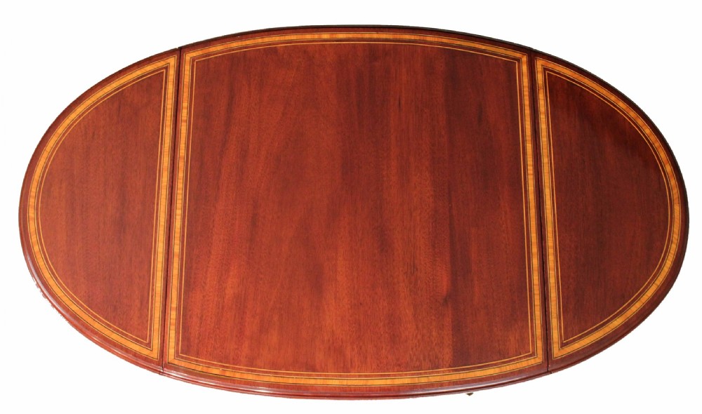 The Quality Edwardian Mahogany Inlaid Pembroke Table View VII