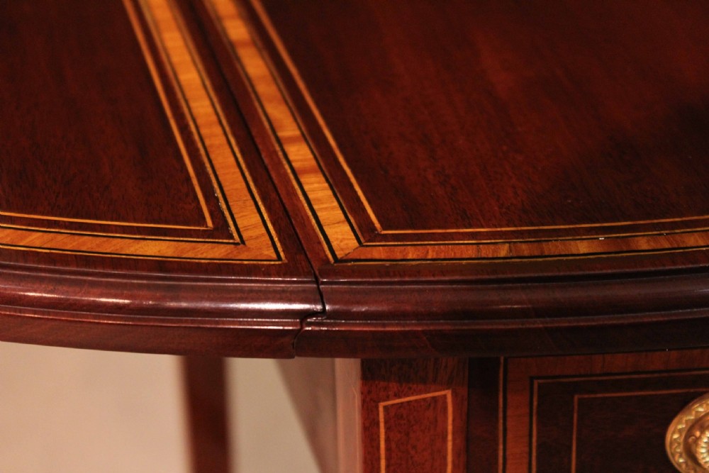 The Quality Edwardian Mahogany Inlaid Pembroke Table View VIII