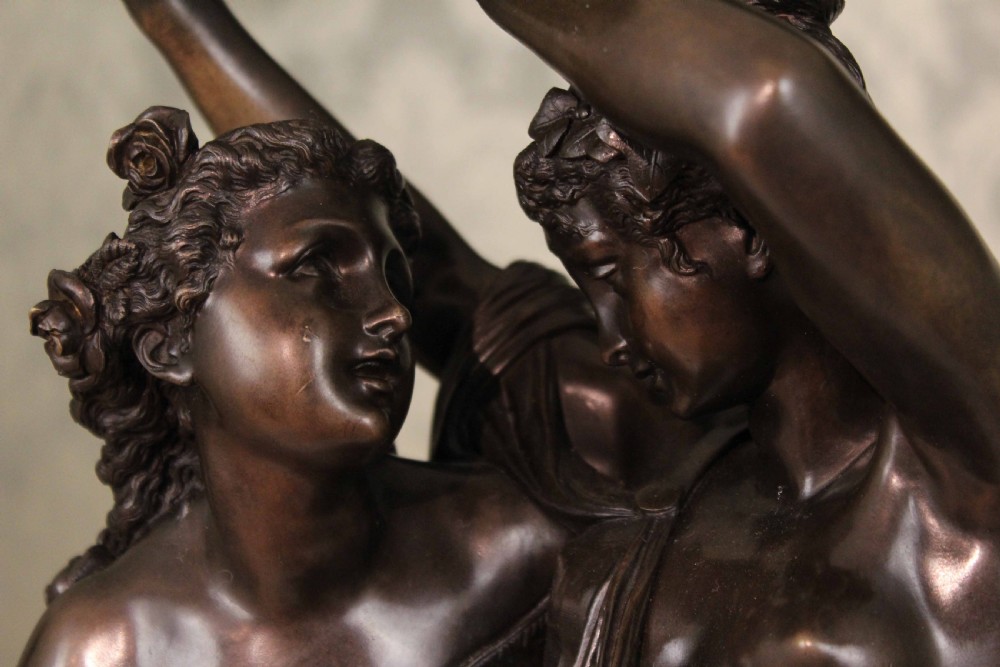 A Quality Late 19th Century Large Bronze group “the Family” after Clodion View VII