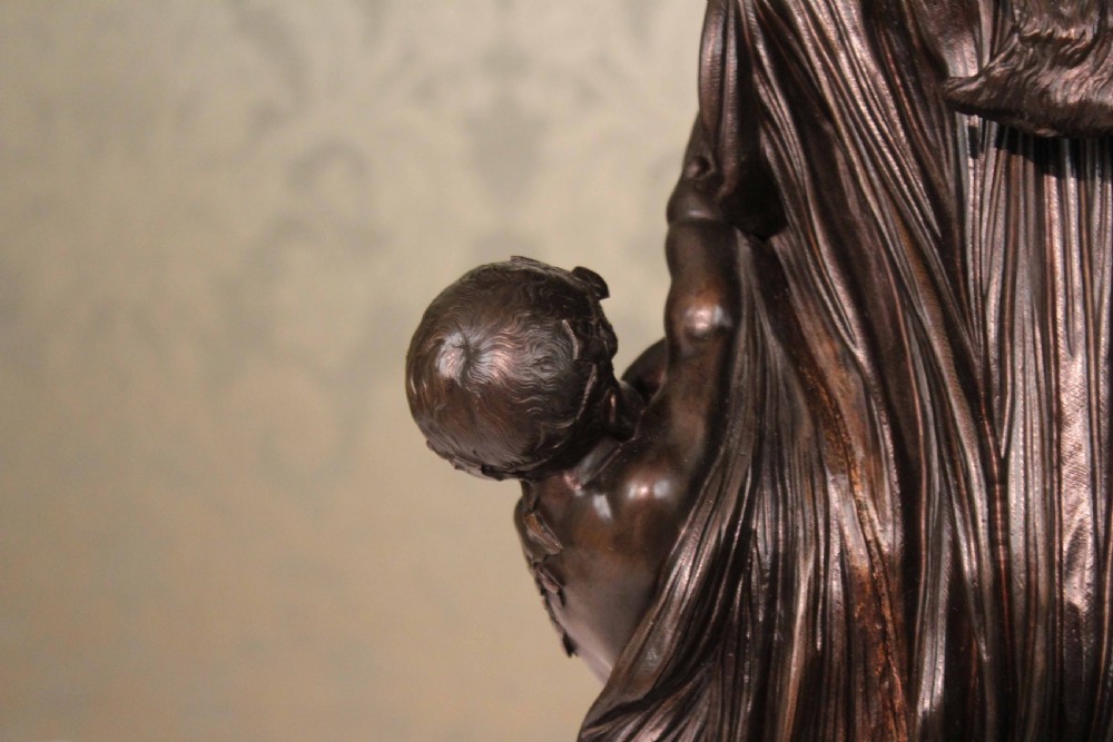 A Quality Late 19th Century Large Bronze group “the Family” after Clodion View XII