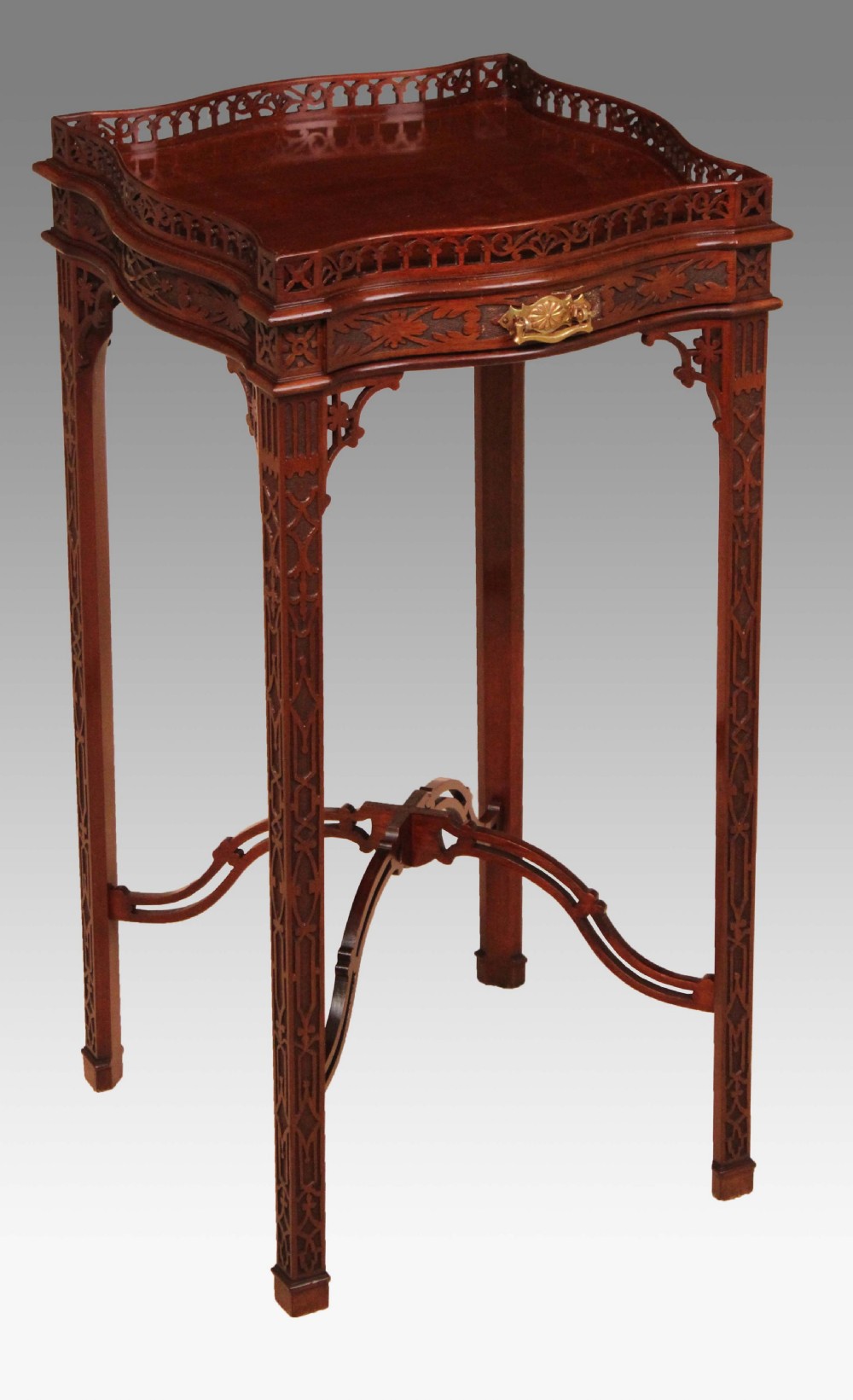 A Quality Edwardian Chippendale Style Kettle Stand