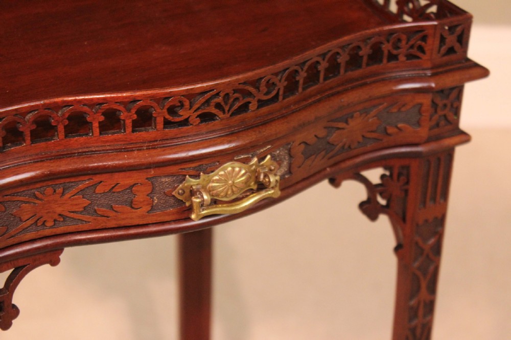 A Quality Edwardian Chippendale Style Kettle Stand View II
