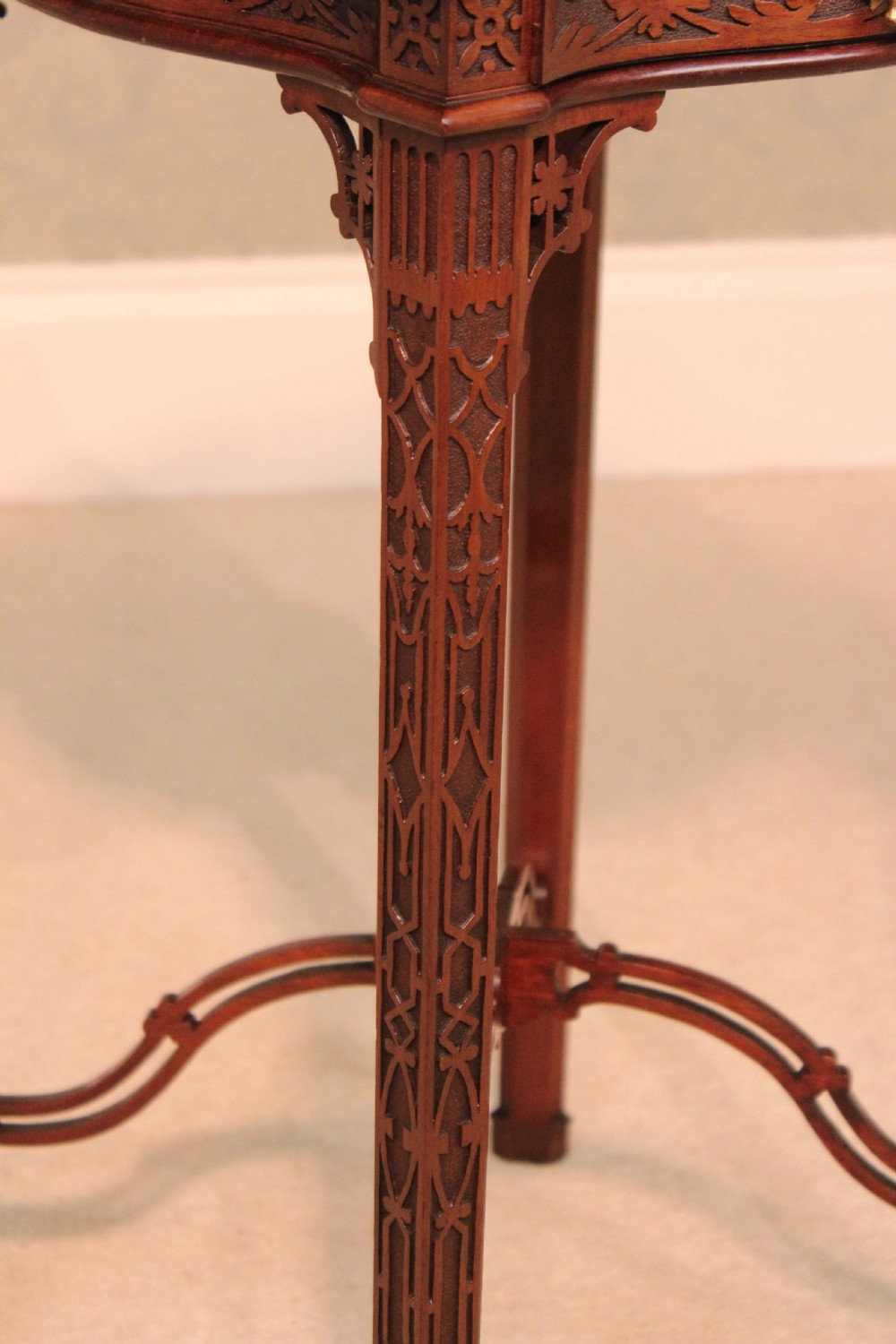 A Quality Edwardian Chippendale Style Kettle Stand View III