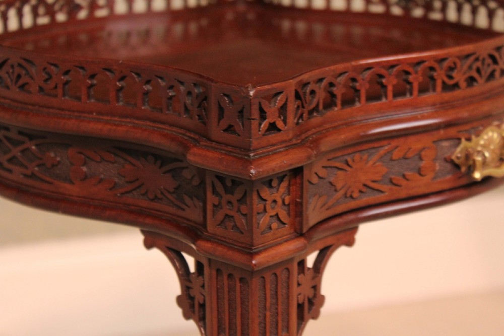 A Quality Edwardian Chippendale Style Kettle Stand View IV