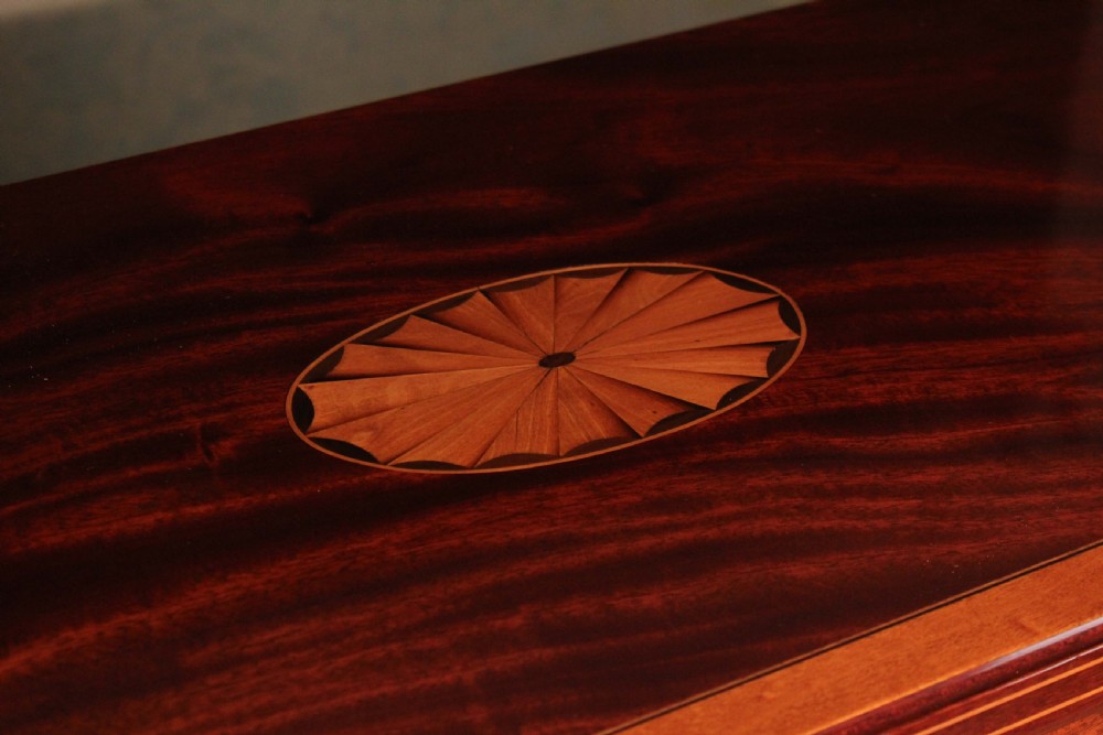 A Fine Quality Mahogany Late Victorian Inlaid Open Bookcase by Maple & Co. View IV